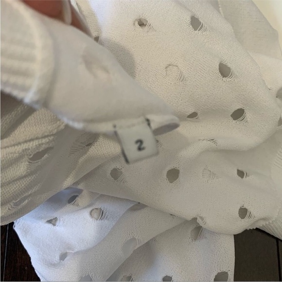 Sandro Paris White Cardigan Sz 2 - Picture 11 of 15